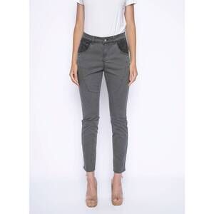 NEW PICADILLY lace pocket detail pants in avocado green